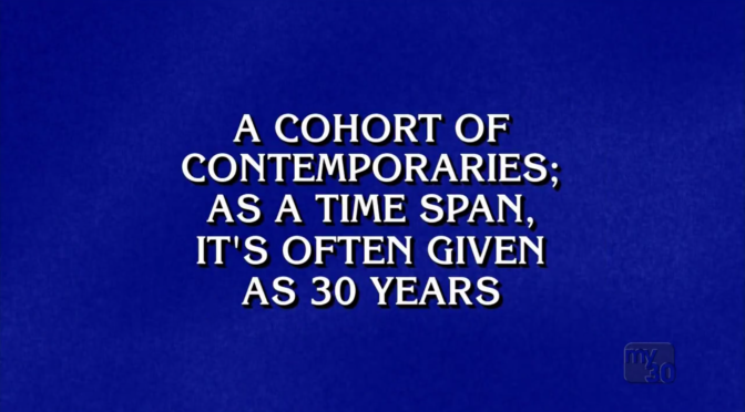 What is a Generation? Alex.